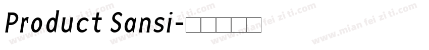 Product Sansi字体转换